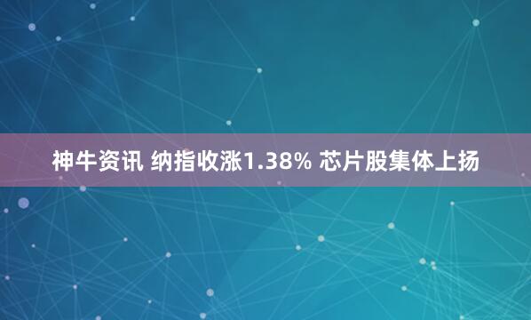神牛资讯 纳指收涨1.38% 芯片股集体上扬